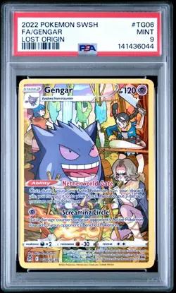 PSA 9 2022 POKEMON SWORD & SHIELD LOST ORIGIN #TG06 FA GENGAR TG06/TG30 - Image 3