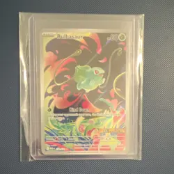 Pokemon Bulbasaur Me01 Mega Evolution Illustration Rare Holo stamped - Image 1