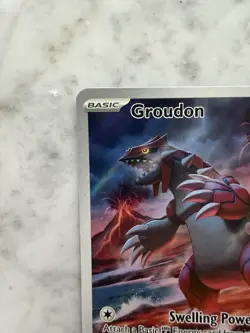 Pokemon TCG Paradox Rift Groudon Ilustration Rare 199/182 NM - Image 3