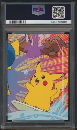 2000 Topps Pokemon TV Animation Stick Ons Ditto #5 PSA 9 Mint - Image 4