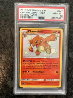 2019 Pokemon S&M Charmeleon HOLO Hidden Fates PSA 10 - Image 1