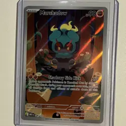 Pokemon TCG Marshadow 146/132 Me01: Mega Evolution Illustration Rare Holo - Image 1