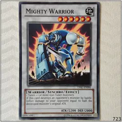 Mighty Warrior - LVAL-EN096 - Common Unlimited Yugioh - Image 1