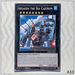 Aegaion the Sea Castrum - BOSH-EN055 - Common 1st Edition Yugioh - Image 1