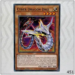 Cyber Dragon Drei - LED3-EN020 - Common 1st Edition Yugioh - Image 1