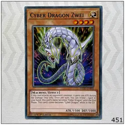 Cyber Dragon Zwei - LEDD-ENB02 - Common 1st Edition Yugioh - Image 1