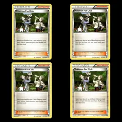 4x Pokemon Fan Club XY - Fates Collide 107/124 MP Pokemon TCG | Buy 10 Get 10 Fr - Image 1
