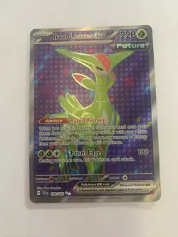 Iron Leaves ex 186/162 - Pokemon SV05: Temporal Forces - Full Art Secret Rare NM - Image 1