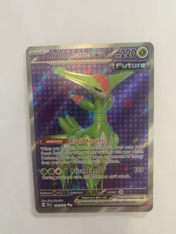 Iron Leaves ex 186/162 - Pokemon SV05: Temporal Forces - Full Art Secret Rare NM - Image 2