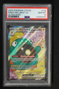 Ionos Bellibolt EX 172/159 Pokemon Journey Together Ultra Rare Full Art - PSA 10 - Image 1