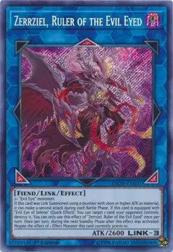 Yugioh! LP Zerrziel, Ruler of the Evil Eyed - INCH-EN031 - Secret Rare - 1st Edi - Image 1
