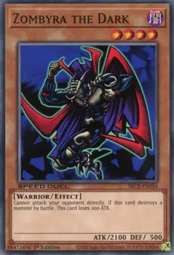 Yugioh! LP Zombyra the Dark - SBCB-EN094 - Common - 1st Edition Lightly Played, - Image 1