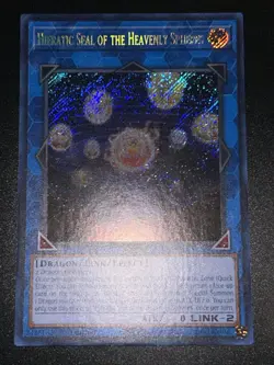 YuGiOh - HIERATIC SEAL OF THE HEAVENLY SPHERES - RA02-EN039 - Secret Rare-NM/M - Image 1