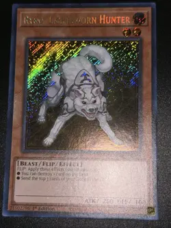 Yugioh! Ryko, Lightsworn Hunter - RA02-EN003 - Secret Rare - 1st Edition Near Mi - Image 1