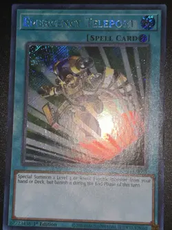 Yugioh! - Emergency Teleport - 1st E - Secret Rare -RA02-EN053 - 25'TH - NM/M - Image 1