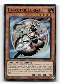 Yugioh Dracotail Lukias JUSH-EN001 - Justice Hunters - Image 1