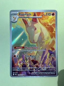 Rapidash 189/182 Illustration Rare Destined Rivals Pokemon NM - Image 1