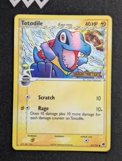 Totodile (Delta Species) 67/101 Dragon Frontiers Pokemon NM Reverse Holo - Image 1