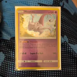 Pokemon Mewtwo Promo Holo SM Promo SM77 Basic 120 HP Pressure Ability - Image 1