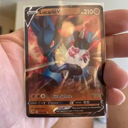 Lucario V - 146/264 - Pokemon Fusion Strike Sword & Shield Ultra Jumbo - Image 1