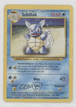 Wartortle German Pokemon Base Set #42 1999 - Image 1