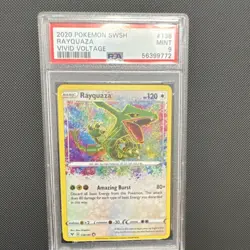 Pokemon Rayquaza PSA 9 Mint Amazing Rare Vivid Voltage 138/185 Holo 2020 - Image 2
