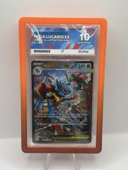Pokemon Mega Evolution Mega Lucario EX 179/132 Ace Graded 10 Perfect Subs - Image 1