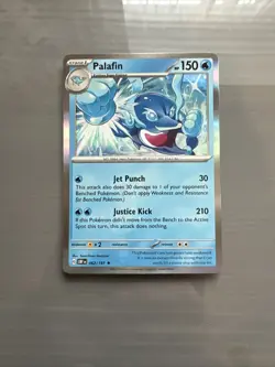 Palafin 062/197 Cosmos Holo Rare Promo Pokemon 2023 SV Obsidian Flames - NM/M - Image 1