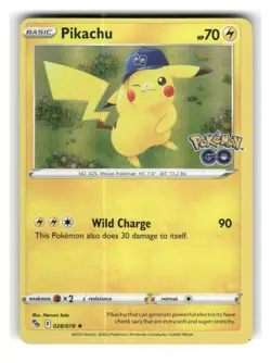 Pikachu 028/078 Holo Rare Pokemon GO Pokemon Holo Near Mint - Image 1