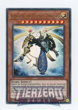 Yugioh Sephylon, the Ultimate Timelord BLRR-EN056 Ultra Rare 1st Edition NM - Image 1