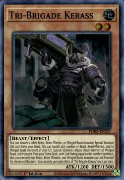 Tri-Brigade Kerass - Super Rare 1st Edition PHRA-EN007 - NM - YuGiOh - Image 1