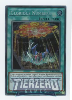 Yugioh Glorious Numbers BLRR-EN035 Secret Rare 1st Edition Near Mint - Image 1