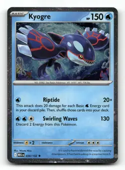 Kyogre (Cosmos Holo) 034/132 - Mega Evolution - Pokemon Card NM/M - Image 1