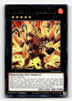 Yugioh Number 61: Volcasaurus - Justice Hunters - Image 1