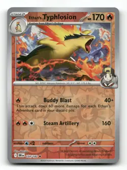 Ethan's Typhlosion 034/182 - Destined Rivals - Pokemon Card NM/M - Image 1