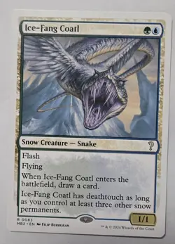 Ice-Fang Coatl (White Border) Mystery Booster 2 Regular - Image 1