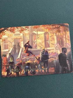 Friendly Neighborhood Art Card Gold Signature - Image 1