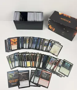 450+ MTG Cards Lot Mixed Bulk w/ Lands + Storage Box 2021 - Image 3