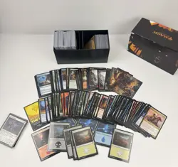 450+ MTG Cards Lot Mixed Bulk w/ Lands + Storage Box 2021 - Image 4