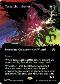 Tersa Lightshatter Foil Borderless Tarkir: Dragonstorm NM MTG - Image 1