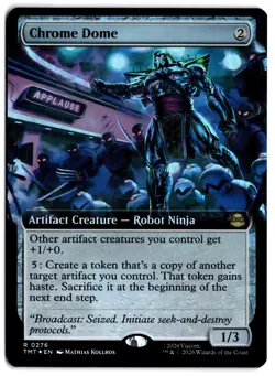 Chrome Dome (Extended Art) TMT 276 Magic: The Gathering Foil R NM - Image 1