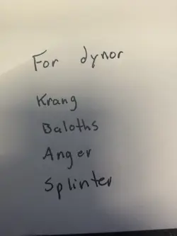 For dynor Krang Bal Splinter Anger - Image 1