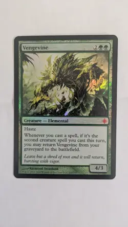 Foil Vengevine Rise of the Eldrazi MTG NM Free shipping with tracking - Image 3