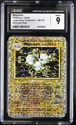 2002 Pokemon Legendary Collection Magneton Reverse Holo #28/110 CGC 9 - Image 1