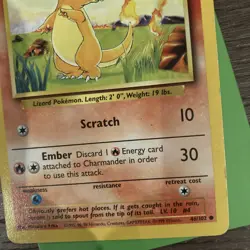 Pokemon Card Charmander 69/130 Base Set Common Excellent Condition ⭐Cheap⭐ - Image 2