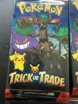 New 2024 Pokemon TCG Trick Or Trade 10 Booster Pack Bundle Lot 30 Total Cards - Image 2