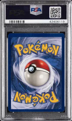 1999 POKEMON FOSSIL 1ST ED #4 DRAGONITE-HOLO PSA 8 - Image 2