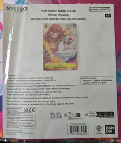 NAMI ZEUS ONE PIECE BANDAI CARD GAMES FEST 24 25 PLAYMAT NEW SEALED ENGLISH TCG - Image 2