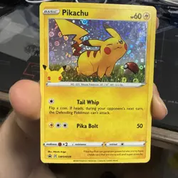 Pokemon 2020 Pikachu 25th Anniversary Promo SWSH039 Holo LP - Image 1