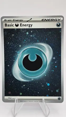 Basic Darkness Energy 007 Scarlet & Violet Base Set Cosmos Holo Pokemon Card NM - Image 1